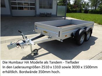 New Car trailer Humbaur - HA203015 Tandemanhänger 2,0to Tieflader: picture 1