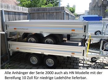 New Car trailer Humbaur - HN355221 GR Tandemanhänger 3,5to Hochlader: picture 1