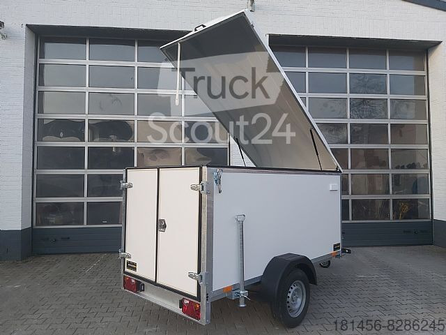 New Closed box trailer Kofferanhänger mit Deckel 100kmH 202cm hoch: picture 11