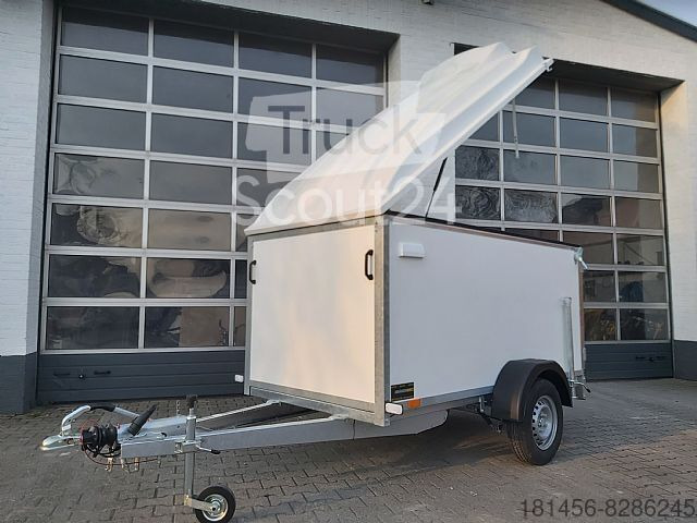 New Closed box trailer Kofferanhänger mit Deckel 100kmH 202cm hoch: picture 14