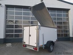 New Closed box trailer Kofferanhänger mit Deckel 100kmH 202cm hoch: picture 17