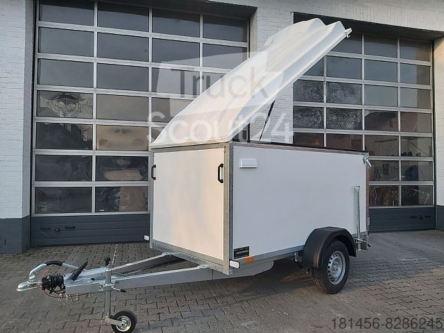 New Closed box trailer Kofferanhänger mit Deckel 100kmH 202cm hoch: picture 12