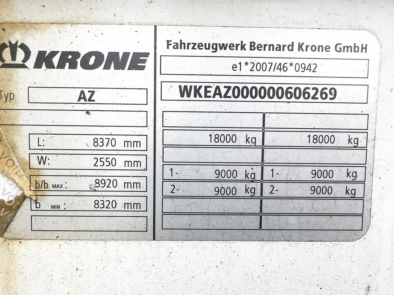 Leasing of Krone AZP 18 AZP 18 Baustoffanhänger Krone AZP 18 AZP 18 Baustoffanhänger: picture 3