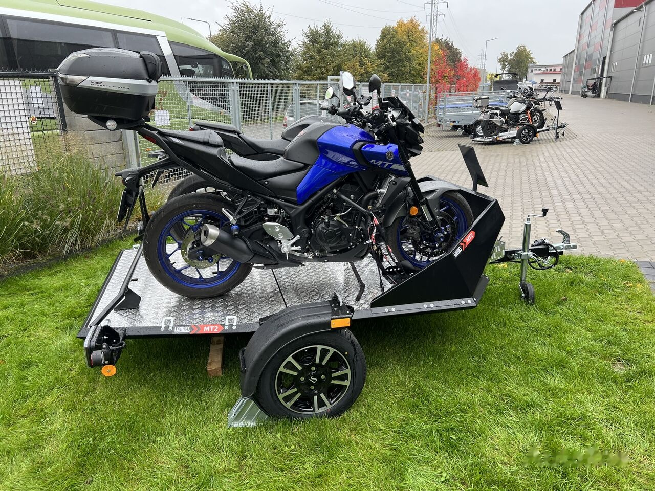New Motorcycle trailer Lorries MT-2 steel wheels, trailer for 2 motorcycles / ATV / 3 motocross: picture 7