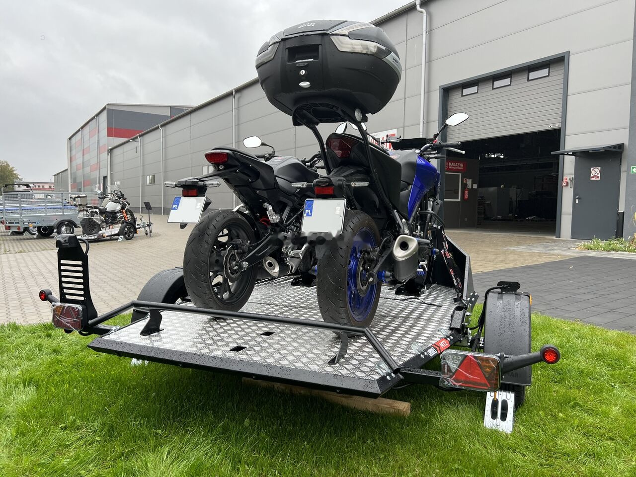 New Motorcycle trailer Lorries MT-2 steel wheels, trailer for 2 motorcycles / ATV / 3 motocross: picture 8