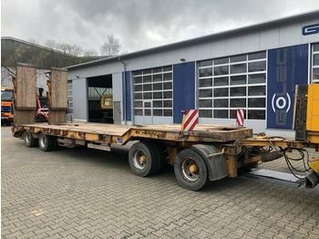 Low loader trailer Müller-Mitteltal T40 Kompakt Anhänger Tieflader 4 Achse 40 Ton