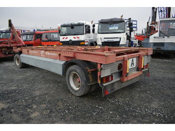 Container transporter/ Swap body trailer Meiller Jung TKA 18H / Abroller / Zwillingsbereift: picture 1