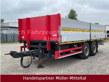 Dropside/ Flatbed trailer Spier ZGK 290 Tandem Baustoff 1m Bordwände: picture 1