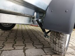 New Closed box trailer kompakter Koffer grauweiß Gesamthöhe 185cm 750kg mit Stützrad Stützen Zurrsystem 100km/H: picture 21