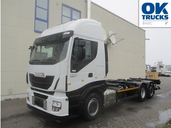 Container transporter/ swap body truck Iveco Stralis AS260S48Y/FPCM