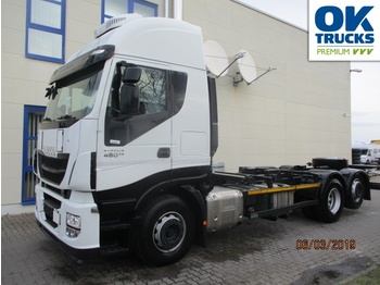 Container transporter/ swap body truck Iveco Stralis AS260S48Y/FPCM