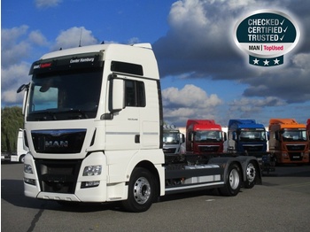 Container transporter/ swap body truck MAN TGX 26.440 6X2-2 LL, Euro6, XXL, Intarder, 2Tanks