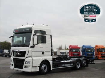 Container transporter/ swap body truck MAN TGX 26.440 6X2-2 LL, XXL, Euro 6, Intarder, 2Tanks