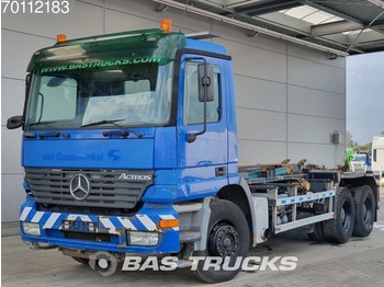 Container transporter/ swap body truck Mercedes-Benz Actros 2640 K 6X4 Hydraulik Steelsuspension Euro 3