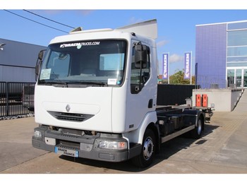 Container transporter/ swap body truck Renault MIDLUM 180 DCI (10T )
