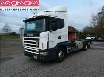 Container transporter/ swap body truck Scania 124 420 6x2, Euro 3, Retarder, Opticruise, dE