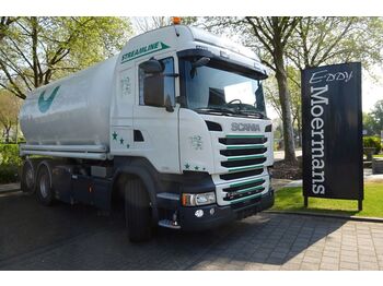 Container transporter/ swap body truck Scania R490 6x2 Getreidesilo