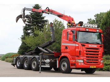 Container transporter/ swap body truck Scania R500 V8!!Z-KRAAN/HAAK!! MANUELL!