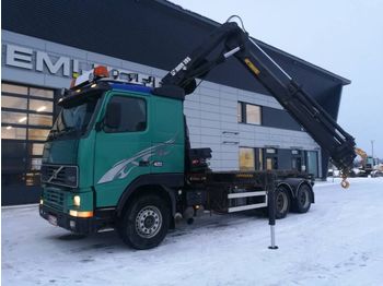 Container transporter/ swap body truck VOLVO FH 12 6x4 Hiab 195+ vaijerilaite