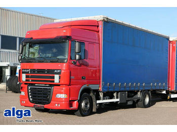 Curtainsider truck DAF XF105.410, mit Tandem-Anhänger, Jumbozug!