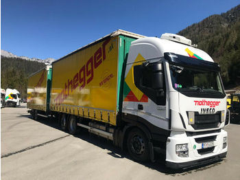 Curtainsider truck Iveco Stralis 420 6x2 Jumbozug Euro6 Wecon