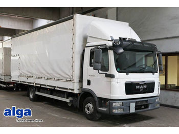 Curtainsider truck MAN 12.250 TGL, Gardine, 7,1 m. lang, 1,5 t. LBW.
