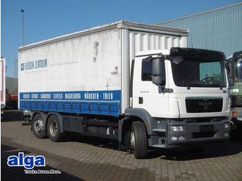Curtainsider truck MAN 26.340 TGM 6x2, lang 7300mm, Klima, 16800 kg NL.