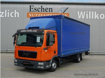 Curtainsider truck MAN TGL 8.180 BL, 4x2, LBW, Klima