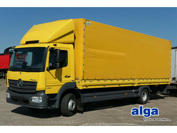 Curtainsider truck Mercedes-Benz 1218 L Atego, 8,1 m. lang, LBW, Euro 6, Klima!