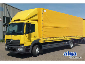 Curtainsider truck Mercedes-Benz 1218 l Atego, 8,1 m. lang, Euro 6, klima, AHK!