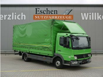 Curtainsider truck Mercedes-Benz 816 Atego, LBW, Blattfederung