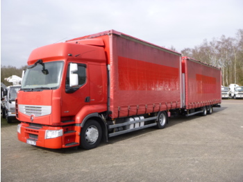 Curtainsider truck Renault Premium 460.19 4x2 volume curtain sider + trailer