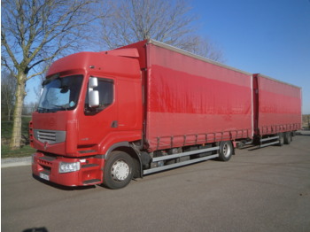 Curtainsider truck Renault Premium 460.19 4x2 volume curtain sider + trailer