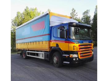 Curtainsider truck Scania P270 alulava liukukapeli+pl nostin