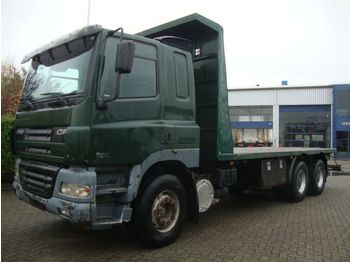 Dropside/ Flatbed truck DAF 480 6X4 STEEL SPRINGS 8 M CHASSIS: picture 1