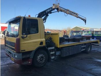 Dropside/ Flatbed truck DAF 65-210 HIAB 0,81-2: picture 1