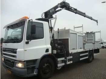 Dropside/ Flatbed truck DAF 75-250 HIAB 122 remote controlle: picture 1