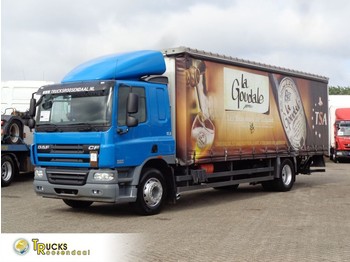 Curtain side truck DAF CF 75.310 + Euro 5 + manual + ADR + Dhollandia lift: picture 1