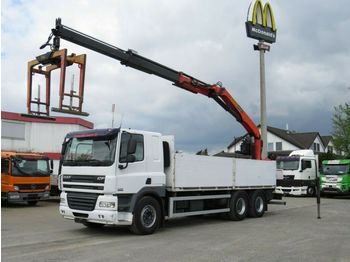 Dropside/ Flatbed truck, Crane truck DAF CF 85/460 6x4 Pritsche Heckkran: picture 1