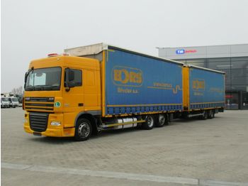 Curtain side truck DAF FAR XF105.460 EURO 5 EEV,SEC.AIR COND.+ PANAV: picture 1