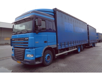 Curtain side truck DAF XF 105-410 6X2: picture 1