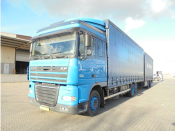 Curtain side truck DAF XF 105.410 6X2: picture 1