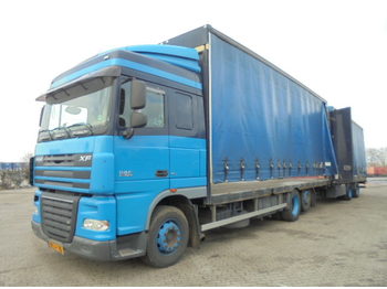 Curtain side truck DAF XF 105.410 6X2: picture 1