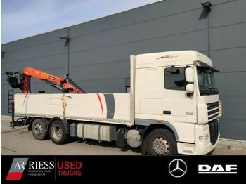 Dropside/ Flatbed truck DAF XF 105.460_Lenkachse_Intarder_Pritsche_PK_15001: picture 1