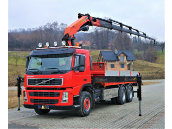 Dropside/ flatbed truck Volvo FM 480 Pritsche 6,40m + Kran*6x4*