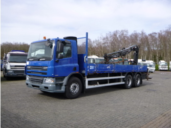 Dropside truck D.A.F. CF 75.310 6x2 RHD + Terex TLC 120 2E-A2