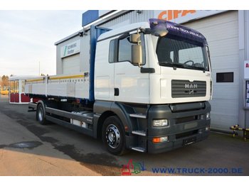 Dropside truck MAN TGA 18.350 Pritsche Gerüst.- Straßenbau 5-Sitzer