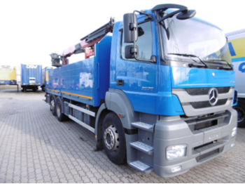 Dropside truck Mercedes-Benz AXOR 2636 PALFINGER KRAN PK18001L GEL. N.- ACHSE