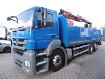 Dropside truck Mercedes-Benz AXOR 2636 PALFINGER KRAN PK18001L GEL. N.- ACHSE