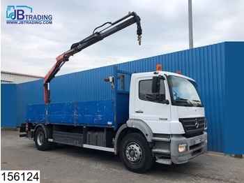 Dropside truck Mercedes-Benz Axor 1828 Manual, Fassi crane, Steel suspension, Remote control, Borden